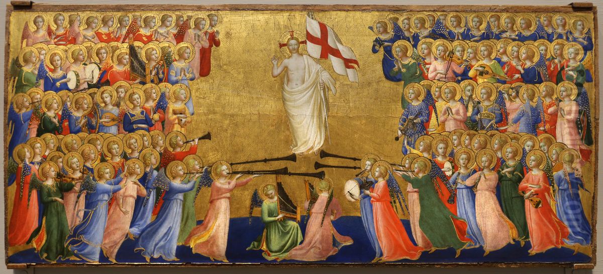 Christ Glorified in the Court of Heaven Oil Painting by Fra Angelico