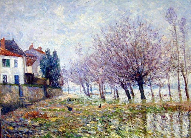 Apres l'Inondation Haute Indre Loire Inferieure Oil Painting by Maxime Maufra