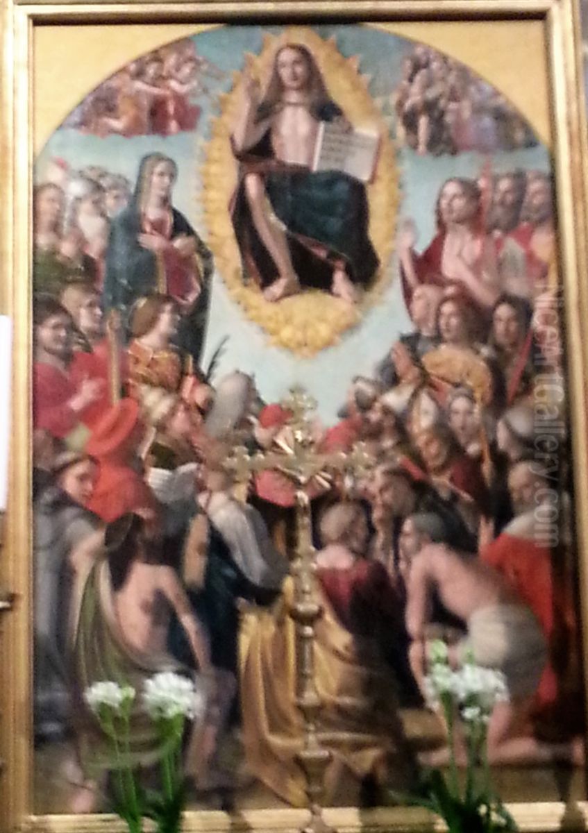 Altarpiece of All Saints (Antonio Boselli) Oil Painting by Antonio Boselli