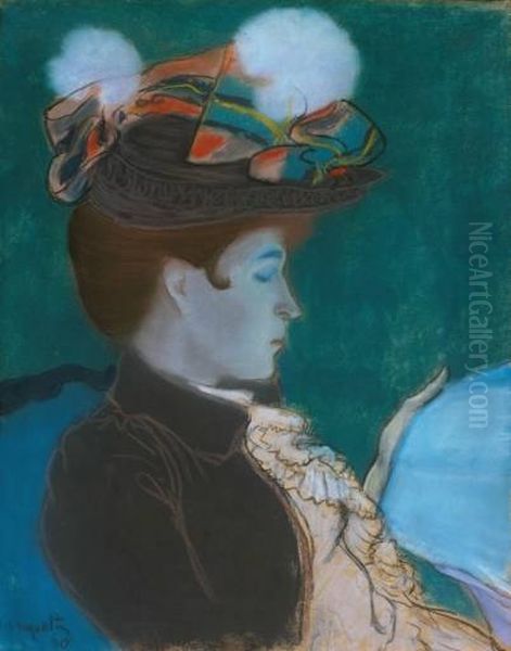 Reading women (1890) Oil Painting by Louis Anquetin