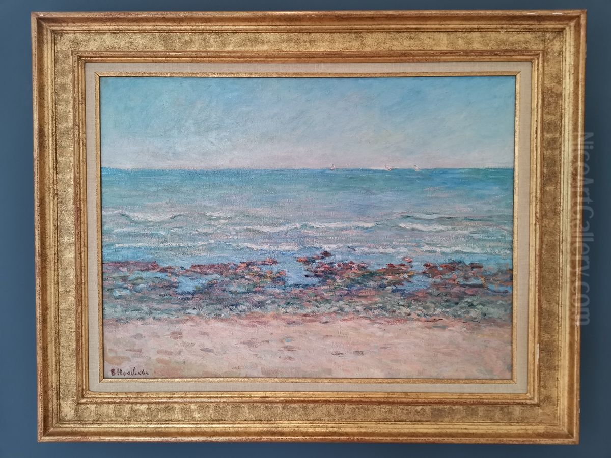 Plage de la cote normande Oil Painting by Blanche Hoschede Monet