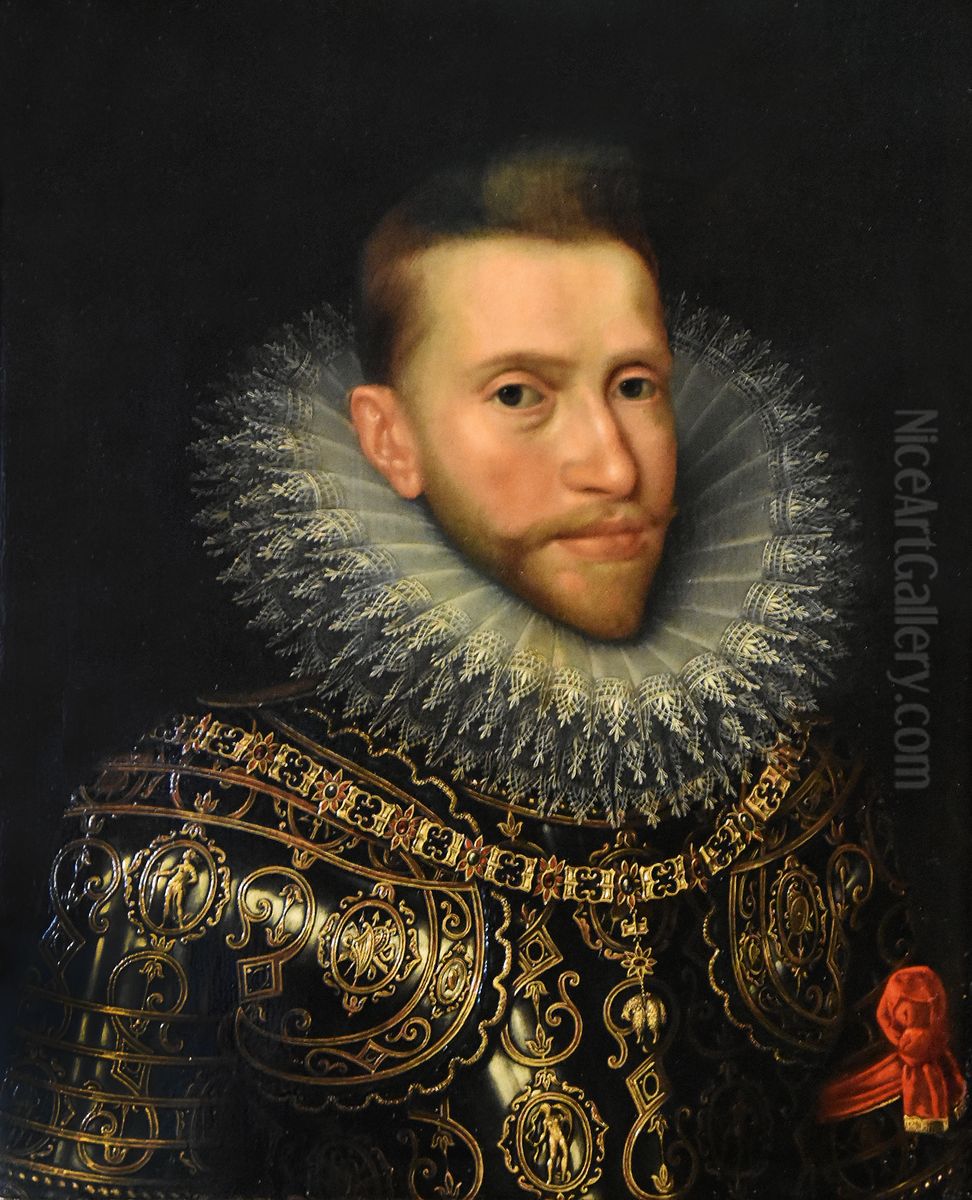 Portrait of archduke Albrecht Oil Painting by Frans Pourbus the younger