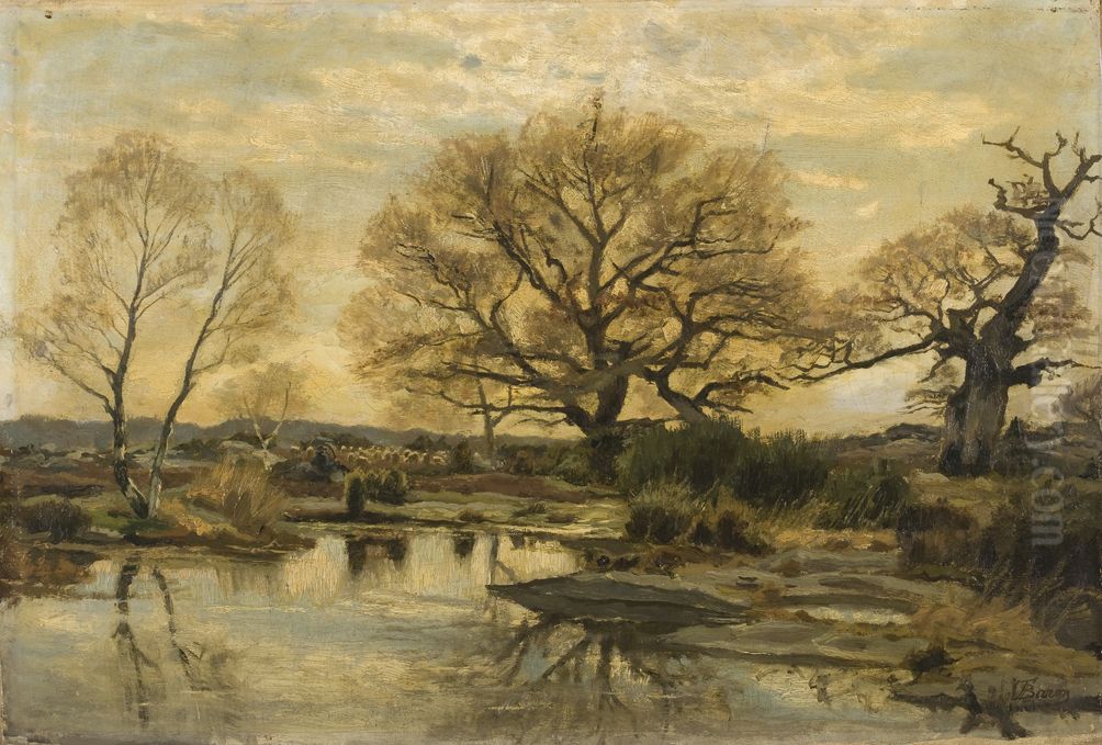 Fall Oil Painting by Theodore Baron