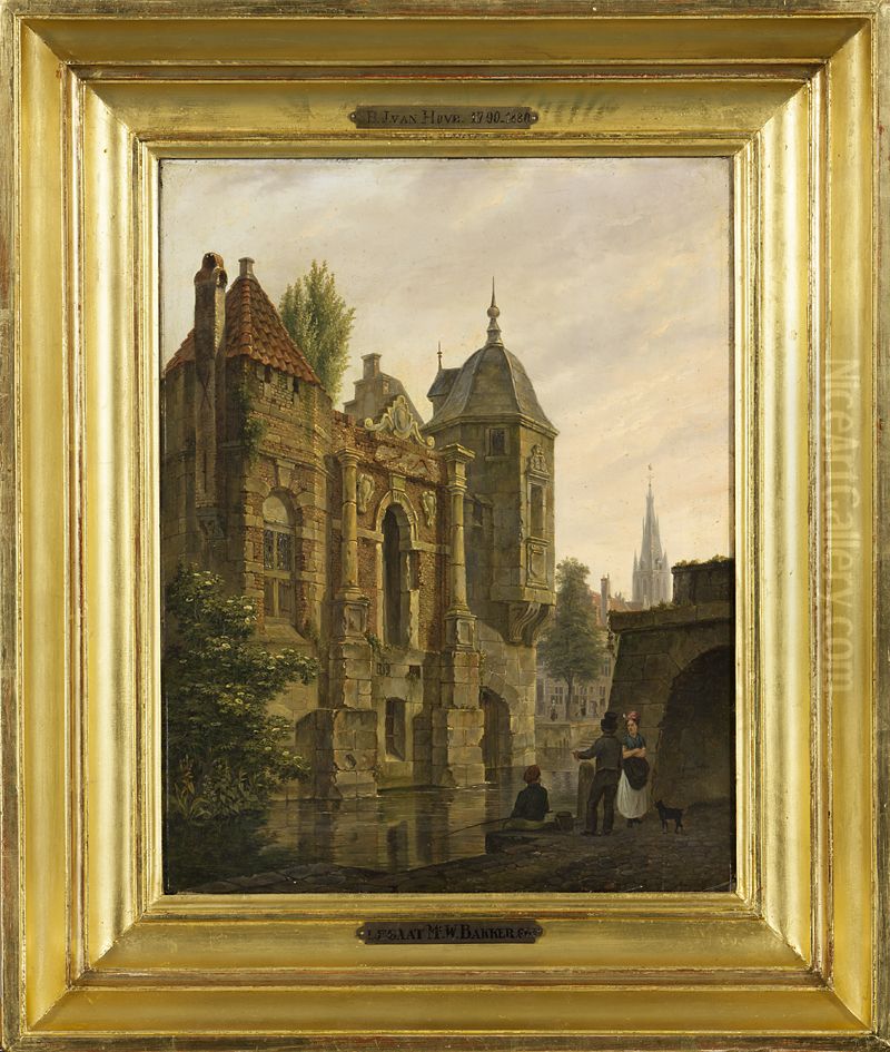 Landschap met renaissance slot Oil Painting by Bartholomeus van Hove