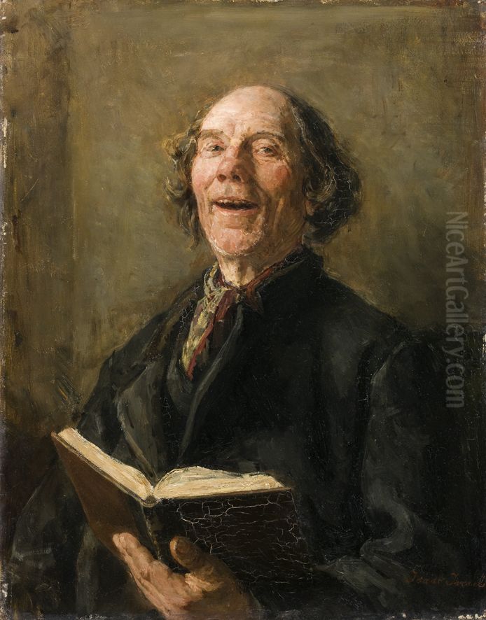 Der Vorsinger Oil Painting by Isaac Lazarus Israels