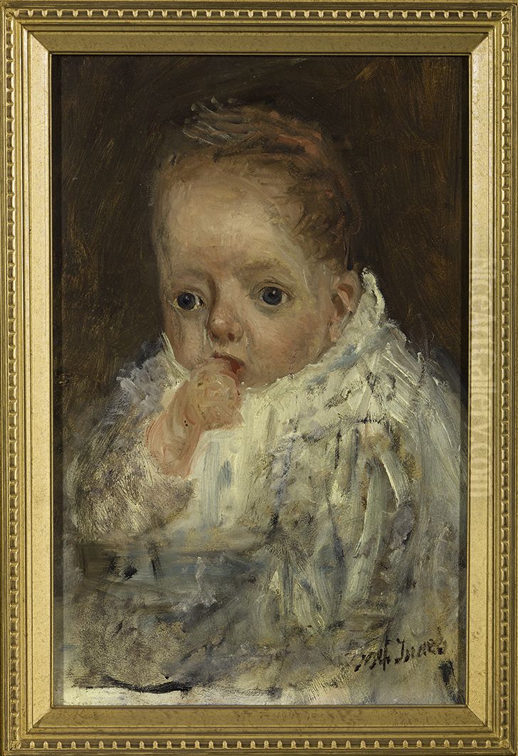 Portrait of M. Biegel as a baby Oil Painting by Jozef Israels