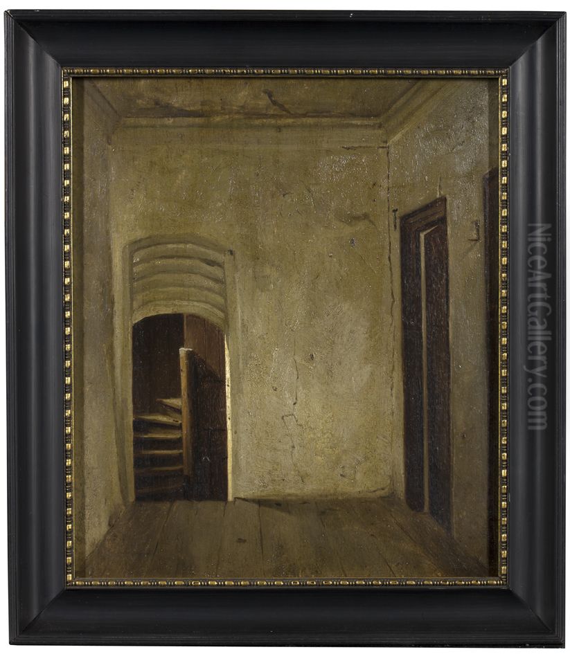 Interieur van het huis Wijchgel van Lellens, Oil Painting by Jan Hindrik Kiewiet de Jonge