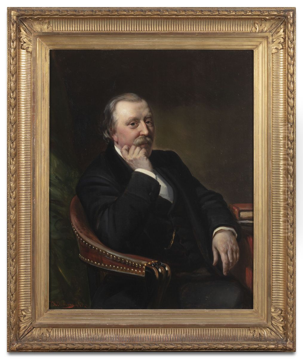 Johannes Worp, Oil Painting by Johannes Hinderikus Egenberger