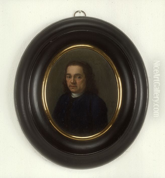 Onbekende man, Oil Painting by Elisabeth Geertruida Wassenbergh