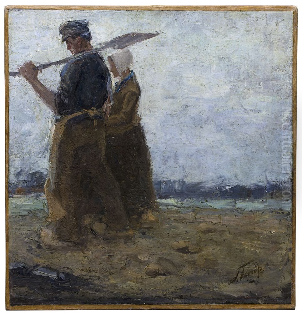 Huiswaartskeren Oil Painting by Jan Toorop