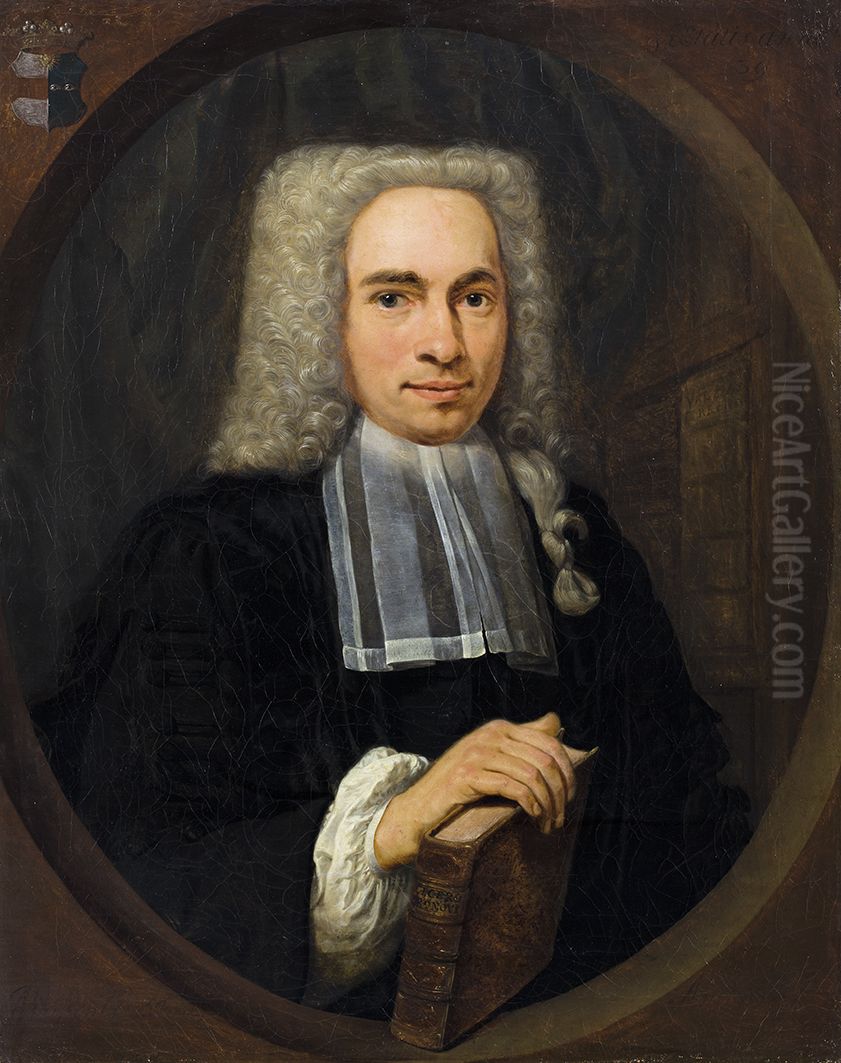 Portrait of Leonardus Offerhaus Oil Painting by Jan Abel Wassenbergh I