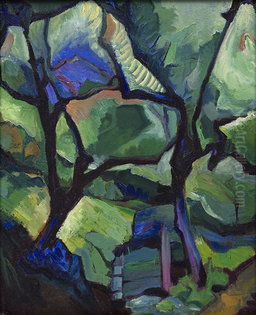 Boomgaard Blauwborgje, Oil Painting by Alida Jantina Pott