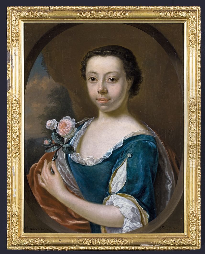 Henrietta Emmen, Harmanna Henriette Emmen, Oil Painting by Jan Abel Wassenbergh I