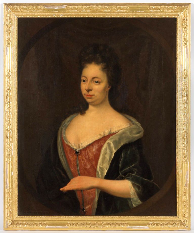 Portrait of Etta Catharina Werumeus (1676-1727) Oil Painting by Jan Abel Wassenbergh I