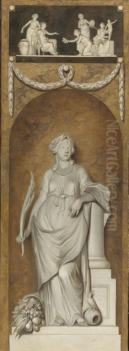 Behangselschildering met de Vrede Oil Painting by Jurriaen Andriessen