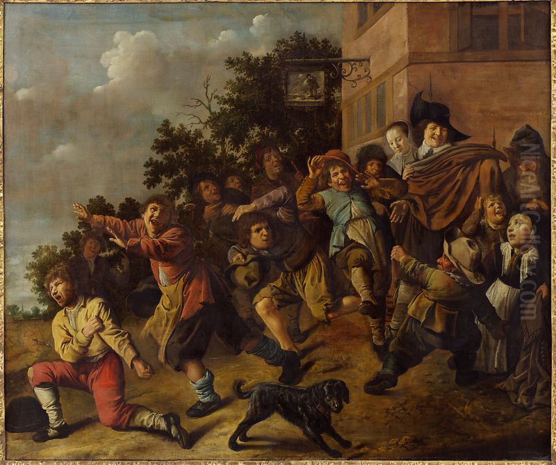 Scene with Dwarves Oil Painting by Jan Miense Molenaer