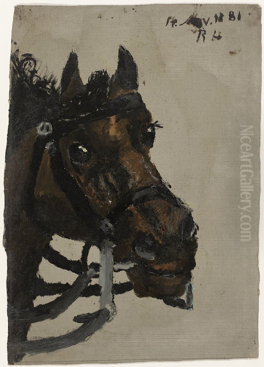 Paardekop Oil Painting by Richard Roland Holst