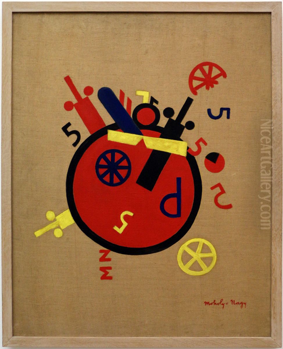 La grande macchina delle emozioni Oil Painting by Laszlo Moholy-Nagy