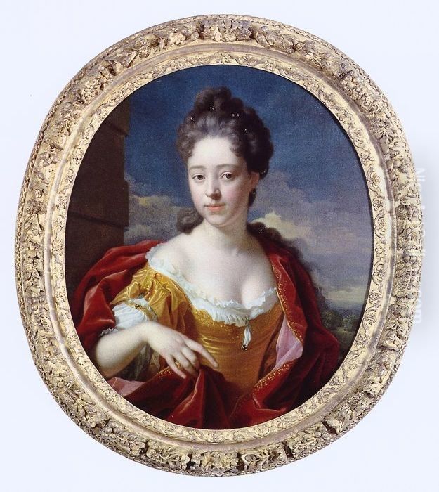 Portret van Maria van der Werff (1692-1731) Oil Painting by Adriaen Van Der Werff