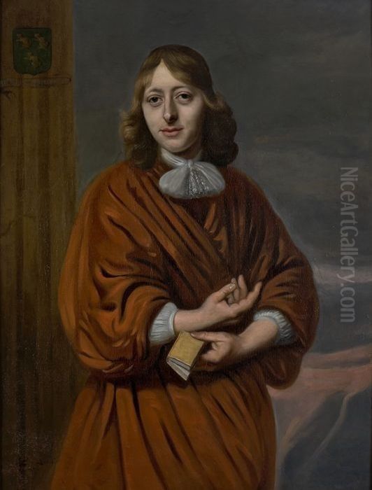 Portret van Huybert van Rijckevorsel (1650-1718) Oil Painting by Adriaen Cornelisz Beeldemaker