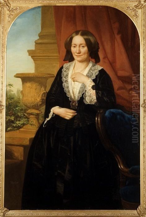 Portret van Maria van Hoboken Oil Painting by Jacob Spoel