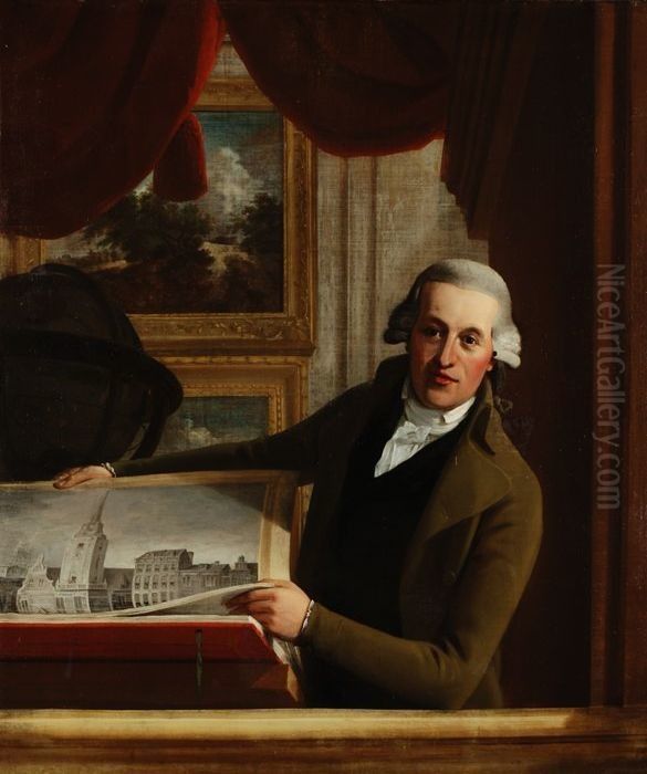 Portret van Gerrit van der Pals Oil Painting by Taco Scheltema