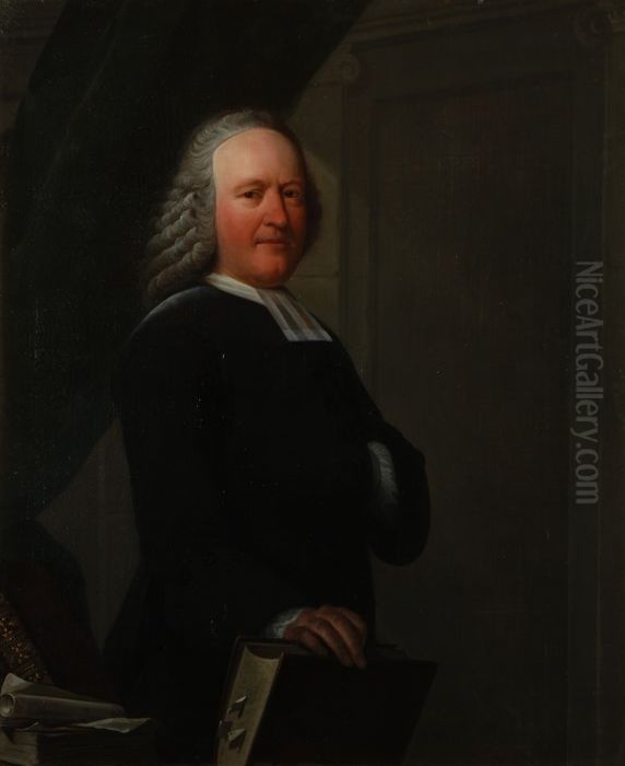 Portret van Petrus Hofstede (1716-1803) Oil Painting by Dionys Van Nijmegen