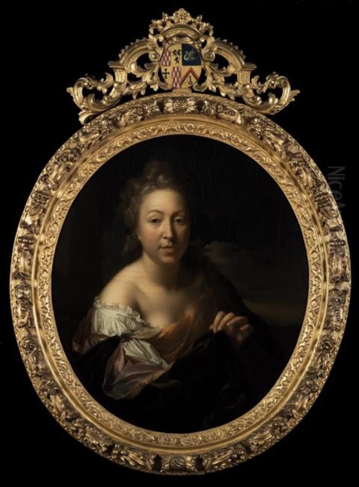 Portrait of Margaretha Rees (1669-1732) Oil Painting by Adriaen Van Der Werff