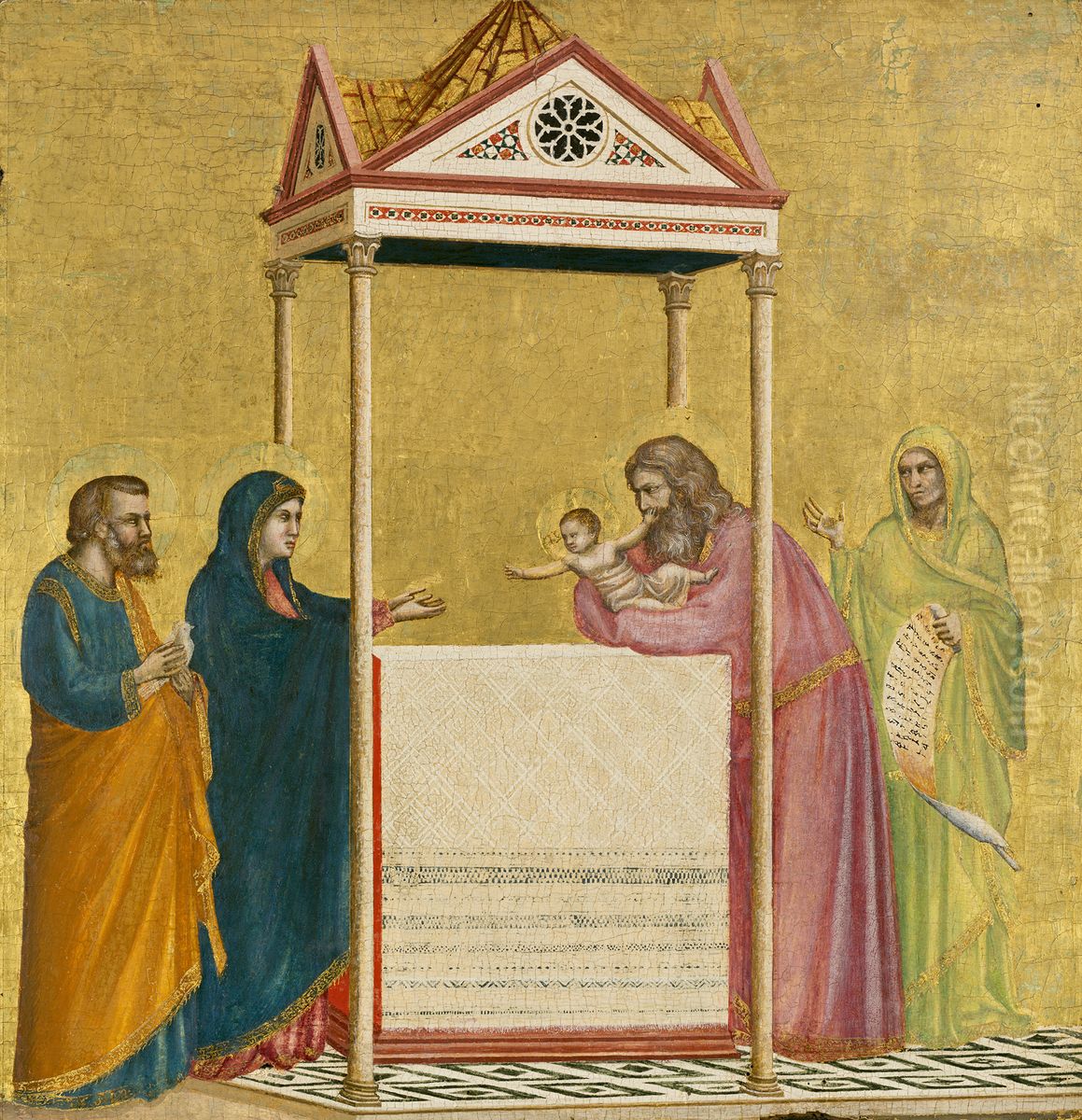 The Presentation of the Christ Child in the Temple Oil Painting by Giotto