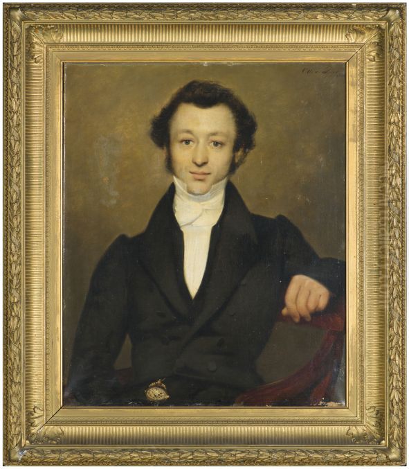 Portret van een man Oil Painting by Otto De Boer