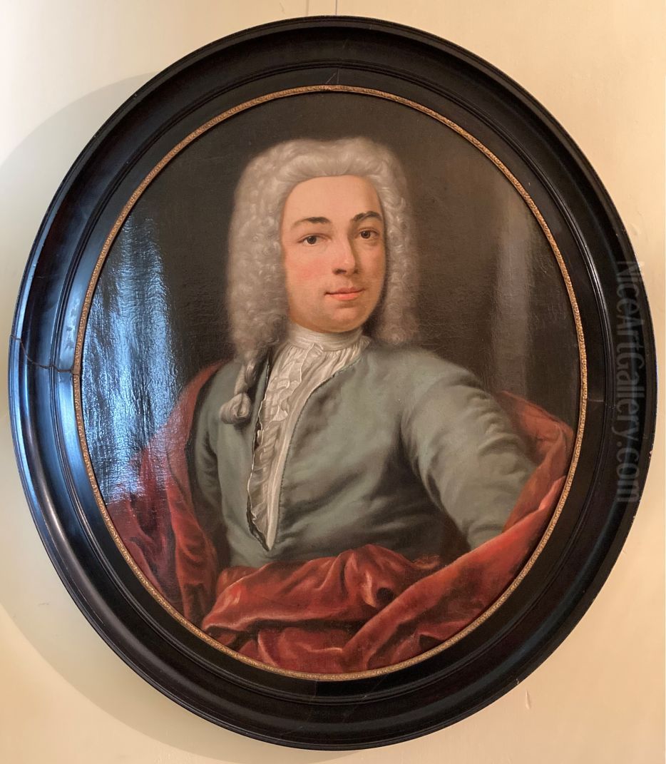 Portret van Wilhelmus Beckeringh Oil Painting by Jan Abel Wassenbergh I