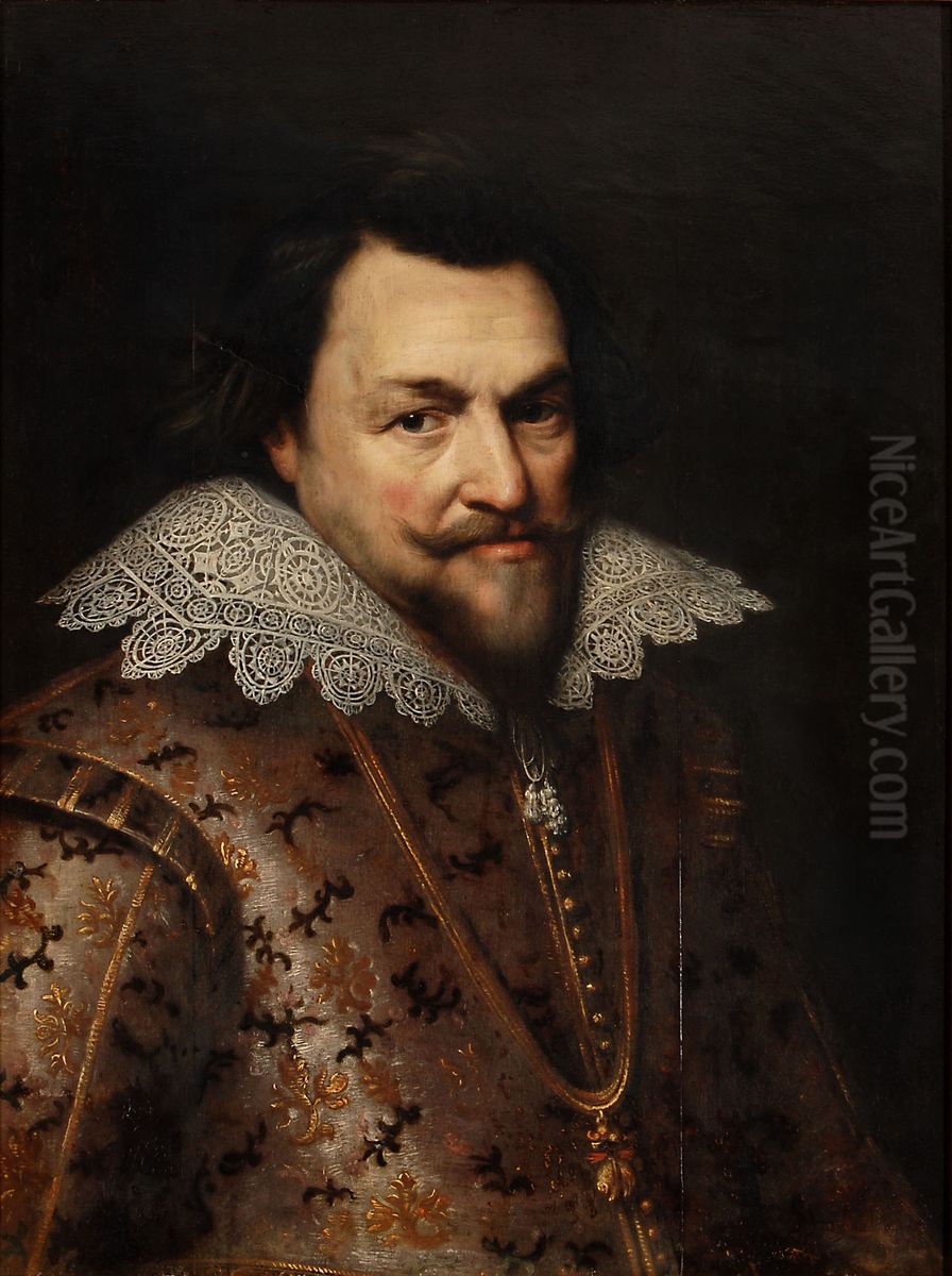 Portrait of Philips Willem, Prins van Oranje Oil Painting by Michiel Jansz. van Mierevelt