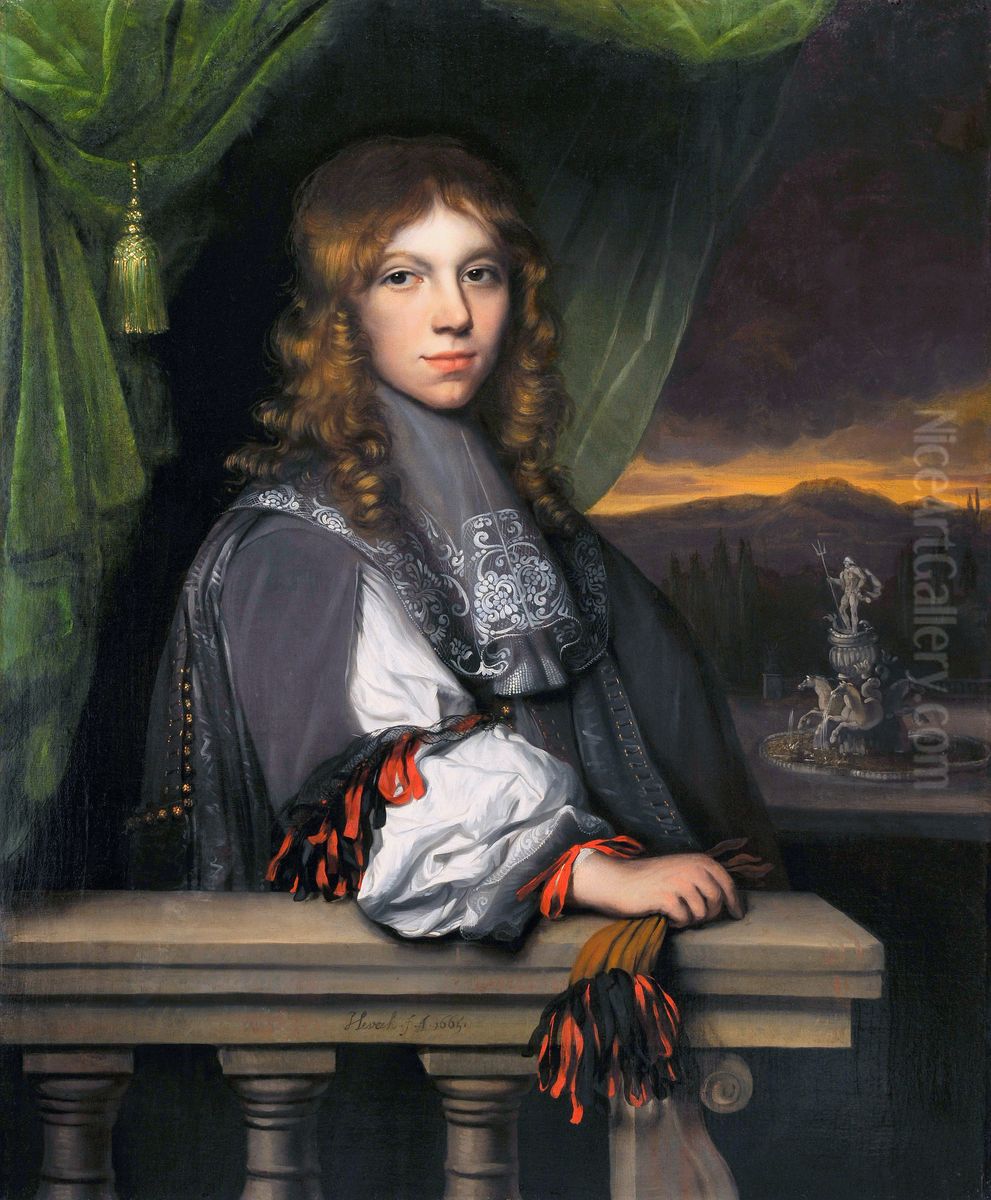 Portrait of Mattheus van den Broucke. Oil Painting by Jacob Levecq