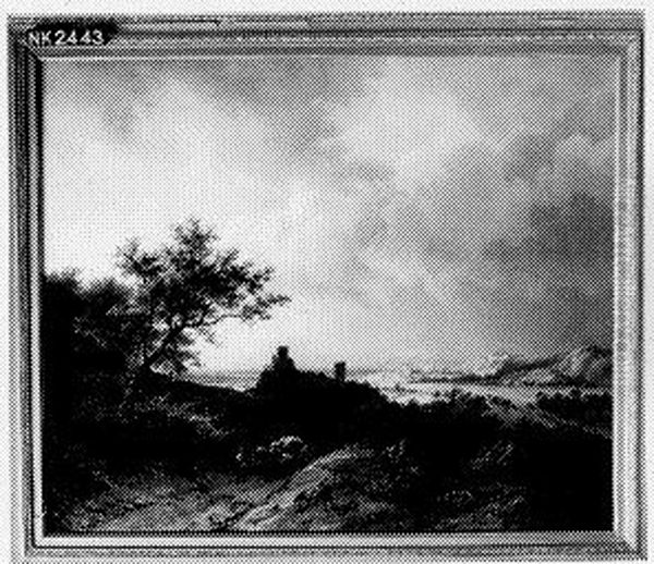 Gezicht op de Rijn bij Xanten Oil Painting by Barend Cornelis Koekkoek