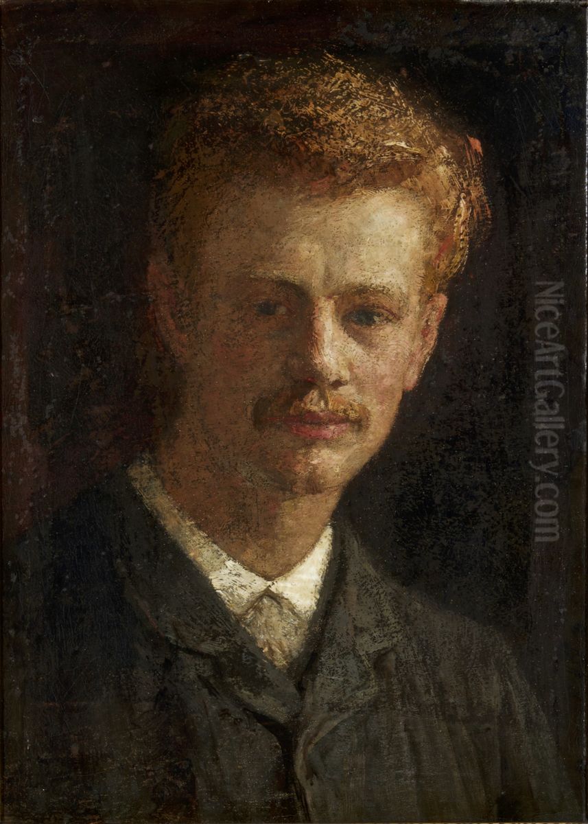 Portret van Dr. H.J. (Hein) Boeken Oil Painting by Jan Veth