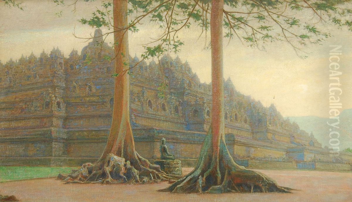 Boroboedoer Oil Painting by Jan Veth