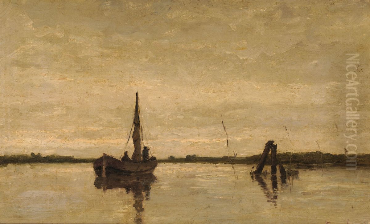 Ochtend in de Biesbosch Oil Painting by Carel Nicolaas Storm van 's-Gravesande