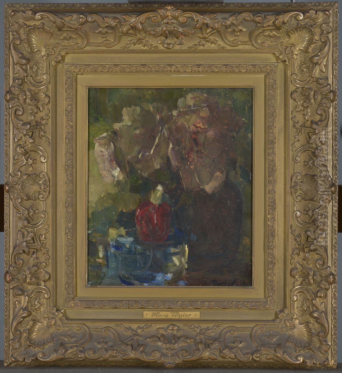 Bloemenstudie (Rozen) Oil Painting by Floris Verster