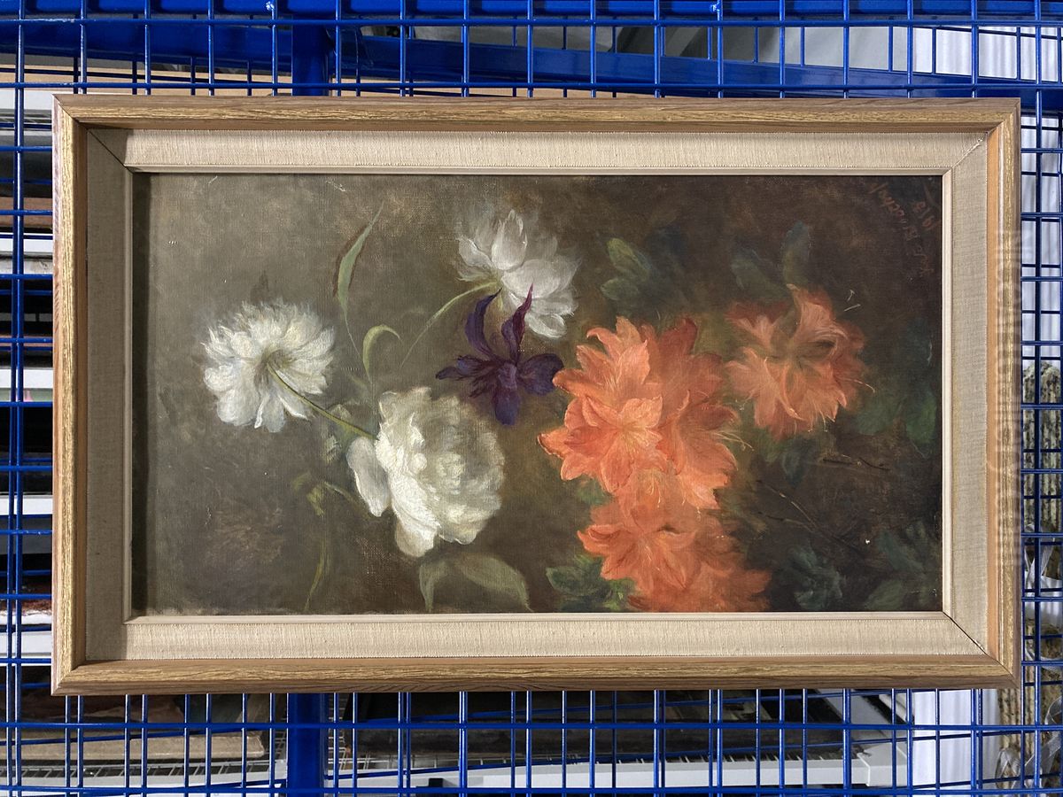 Stilleven met bloemen Oil Painting by Kate Bisschop-Swift