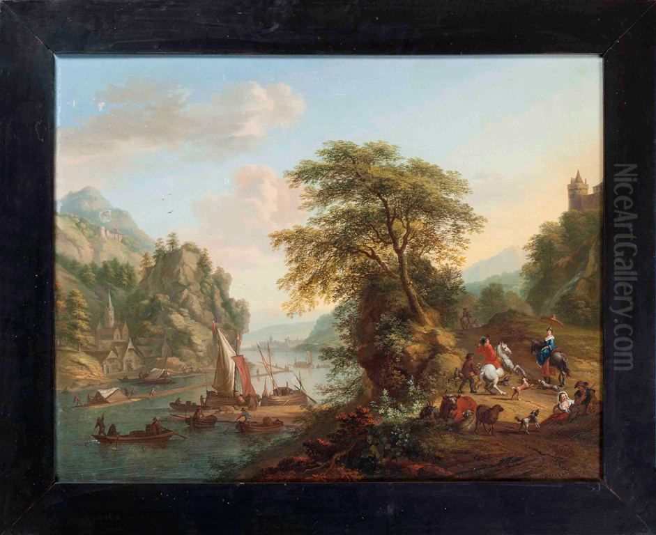 Berglandschap Oil Painting by Dirck Dalens III
