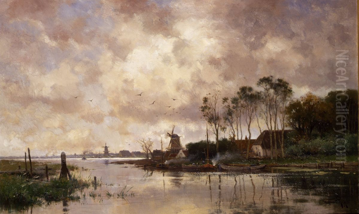 Buiige kerstdag Oil Painting by Willem Cornelis Rip