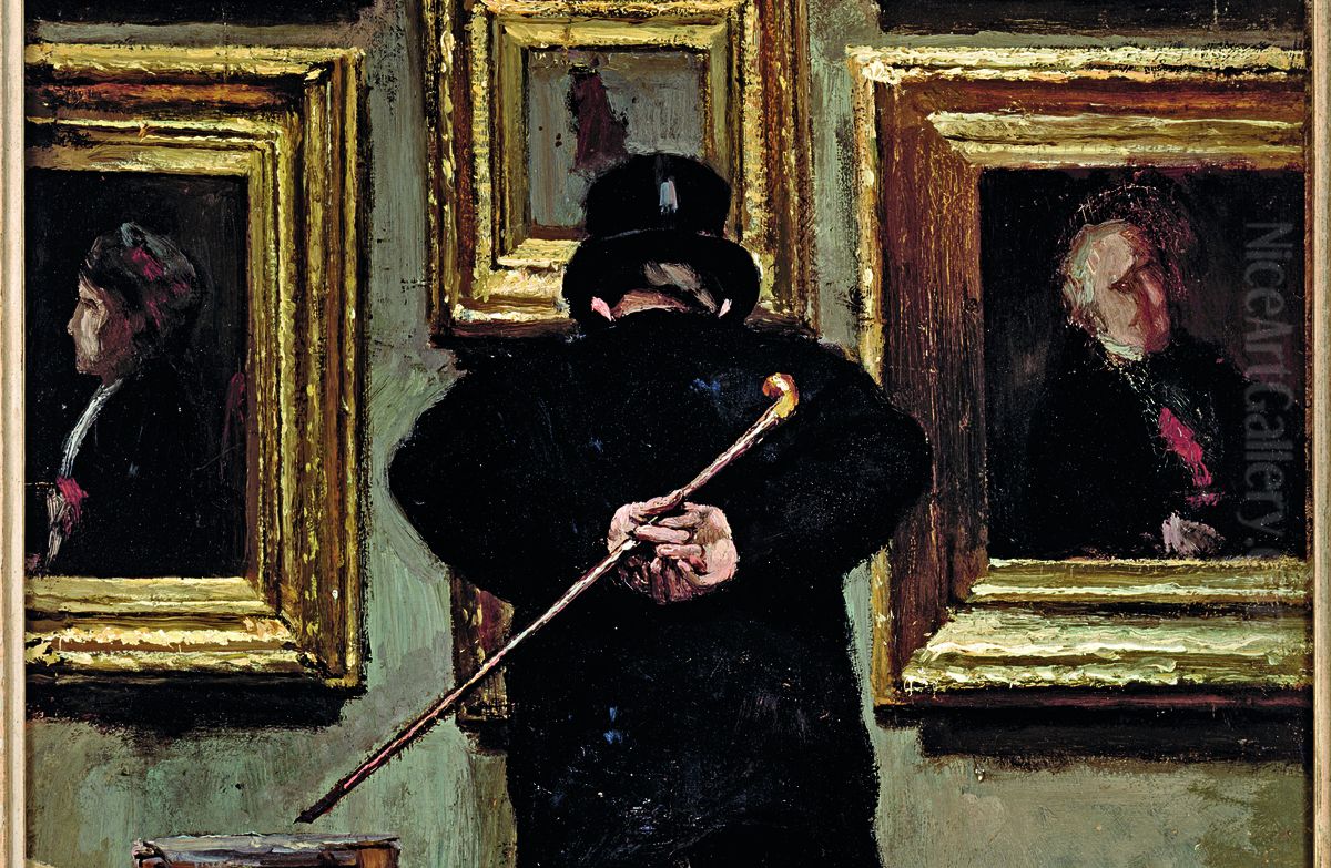 The artlover Oil Painting by Pieter Oyens