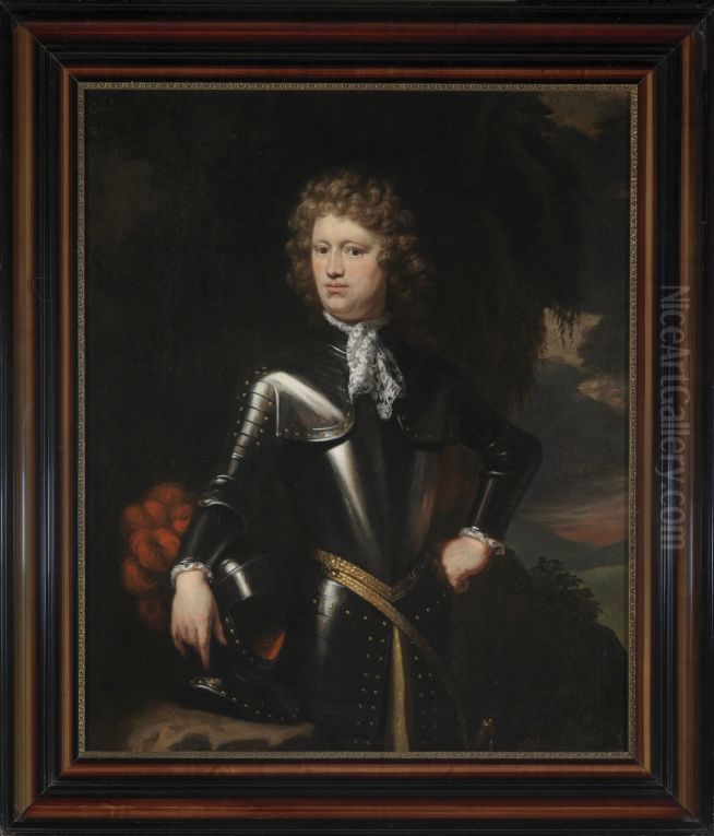 Portrait of Tjepcke (Tiberius Pepinus) van Eminga ( -1733) Oil Painting by Nicolaes Maes