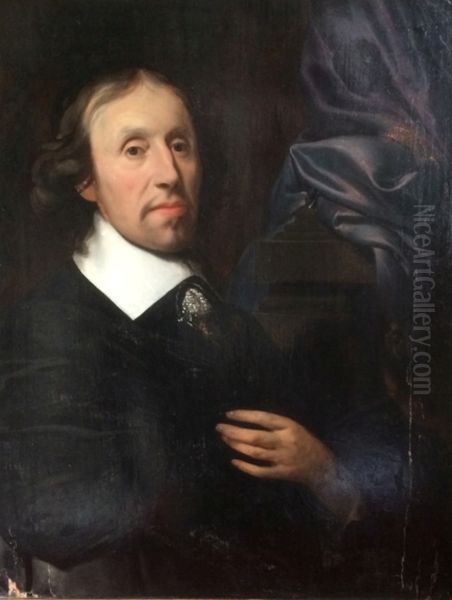 Portret van Carel van Roorda Oil Painting by Wybrand de Geest