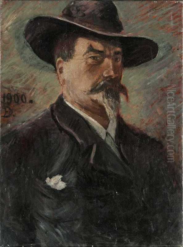 Self-portrait Oil Painting by Karl Edvard Diriks