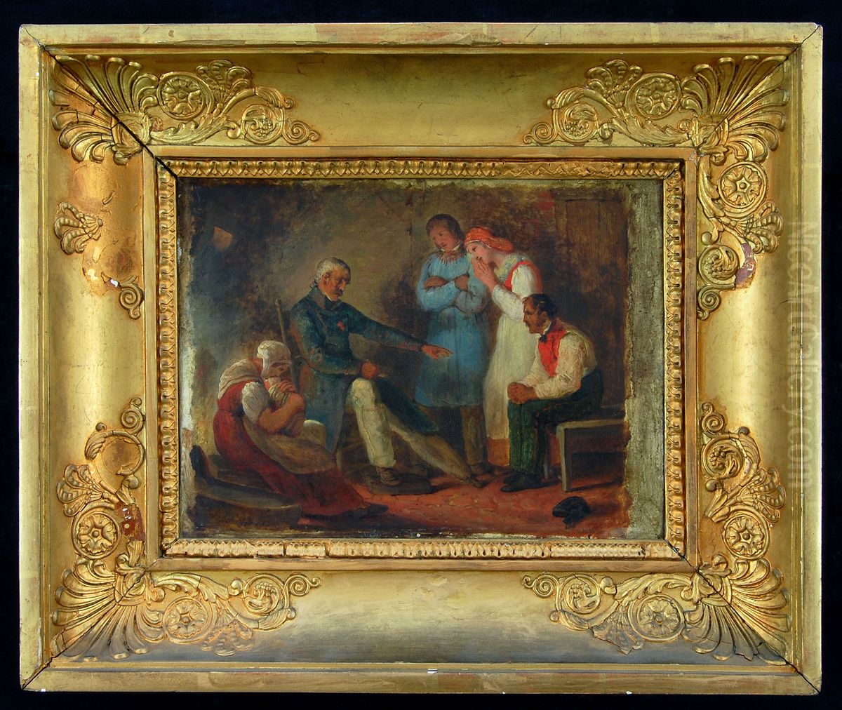 The Old Sergeant Oil Painting by Ary Scheffer