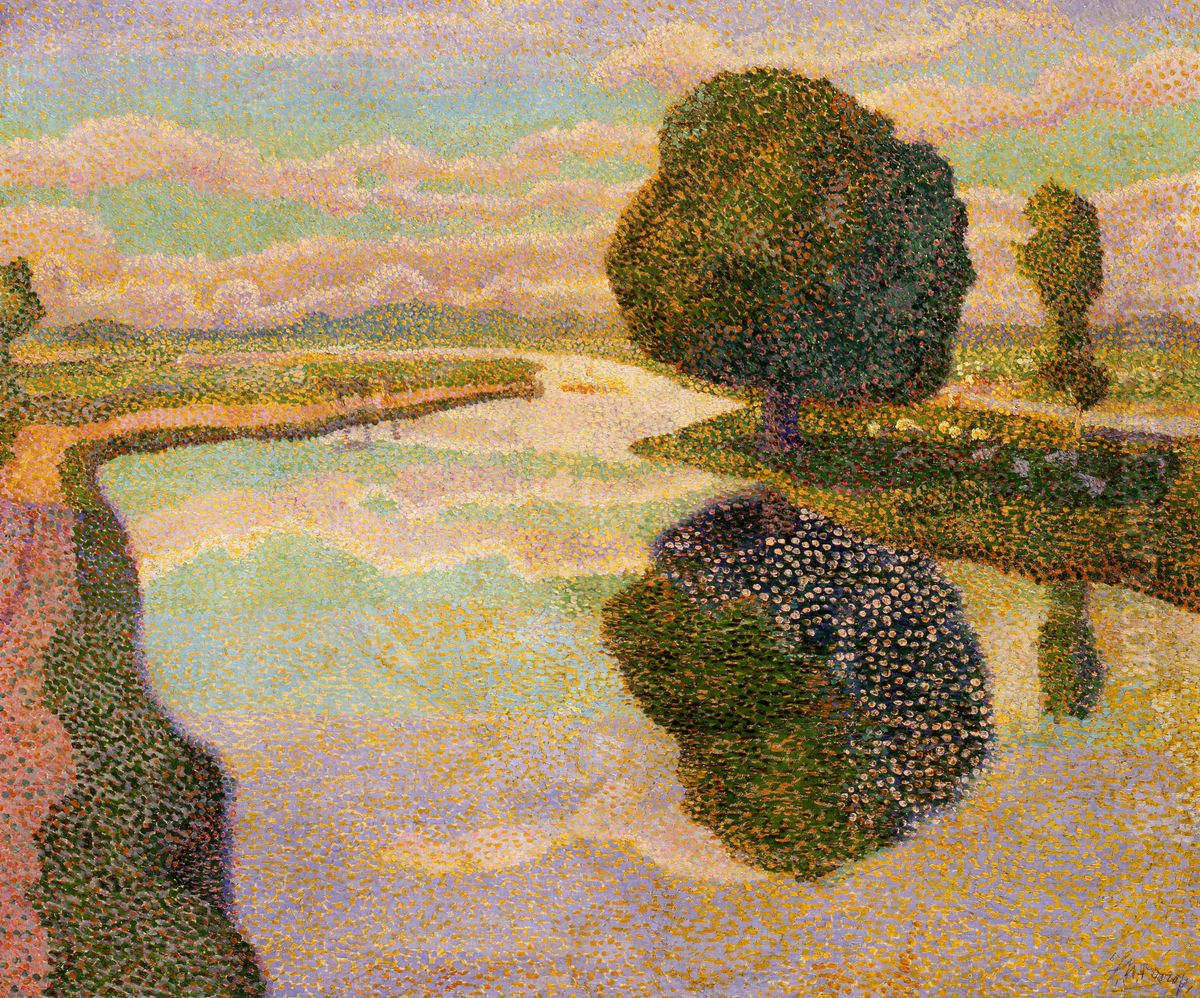 Landschap met vaart Oil Painting by Jan Toorop