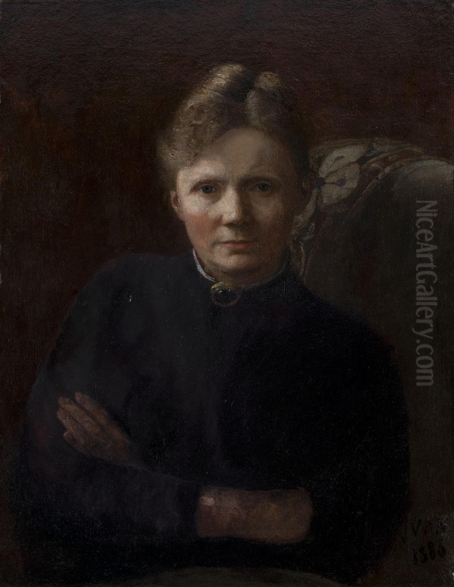 Portret van mevrouw Jolles-Singels Oil Painting by Jan Veth