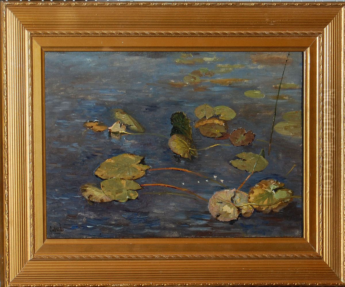 Waterlelies Oil Painting by Paul Joseph Constantine Gabriel