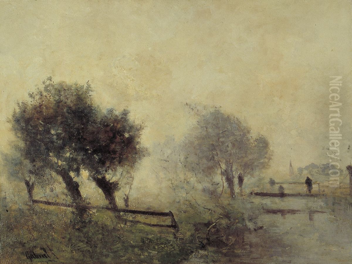 Herfstmorgen Oil Painting by Paul Joseph Constantine Gabriel